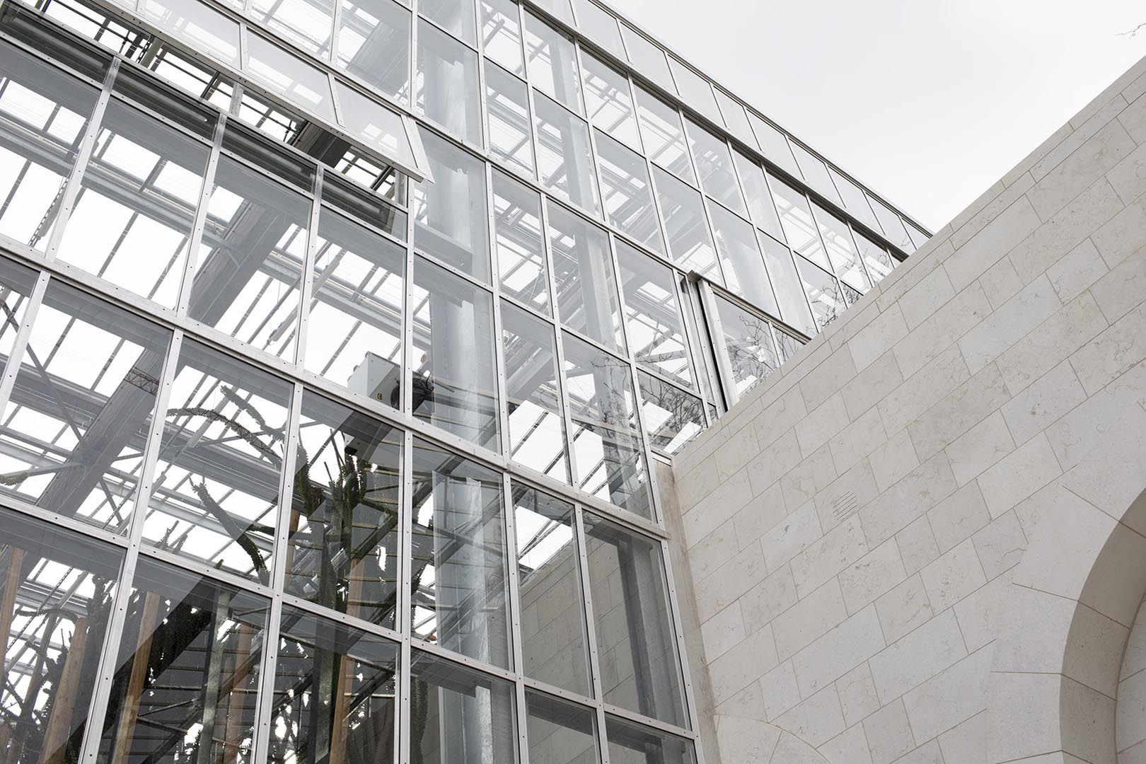 Facciata Les nouvelles serres in Marmo Grolla beige