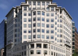 Marmo Grolla usato per facciata del 800 Connecticut Avenue