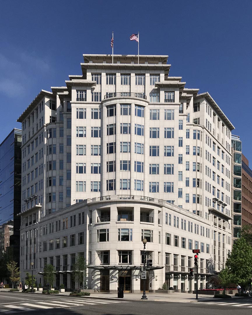 Marmo Grolla usato per facciata del 800 Connecticut Avenue