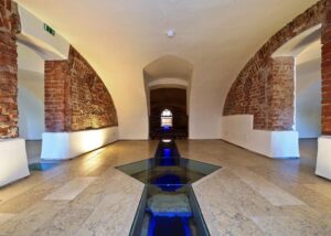 Pavimentazioni di Villa Caldogno in Marmo Grolla e Marmo Grigio Olivo 1