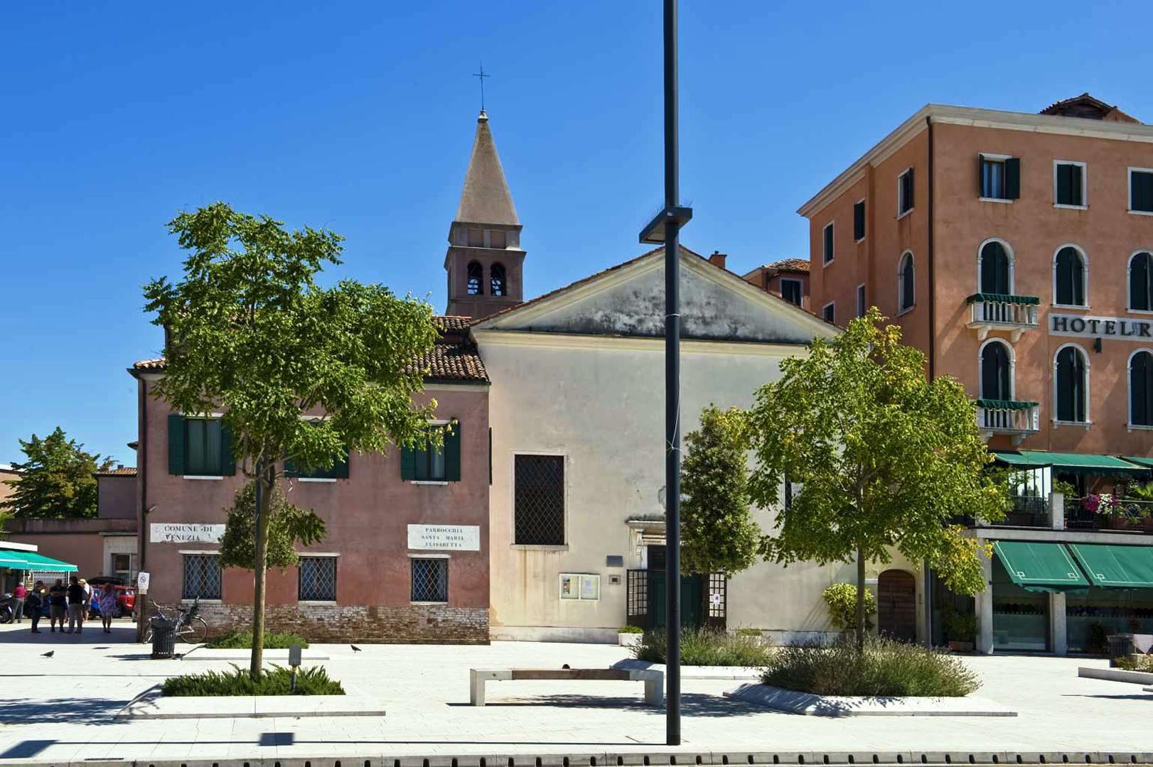 Pavimento in Marmo Grolla nel Lido di Venezia