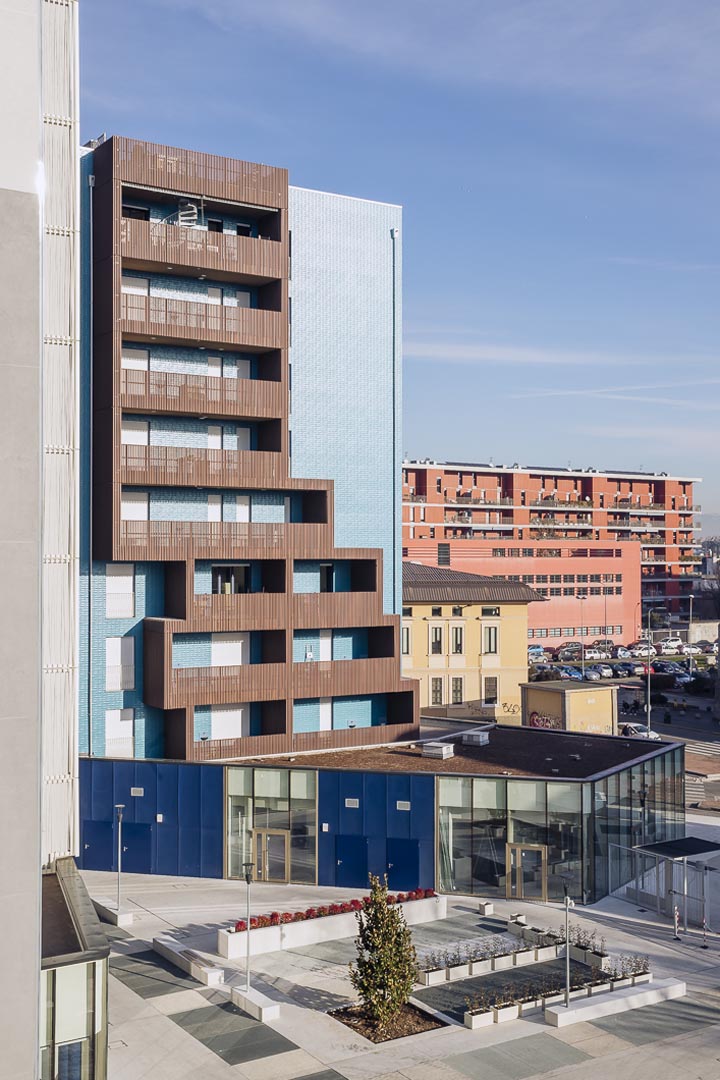 Vista dall alto pavimento in Marmo Grolla