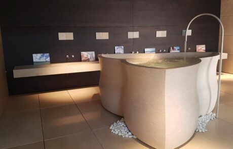 vasca grolla beige levigato